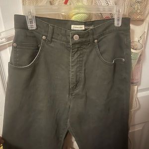 I am selling a St John’s Bay stretch classic olive green jeans.